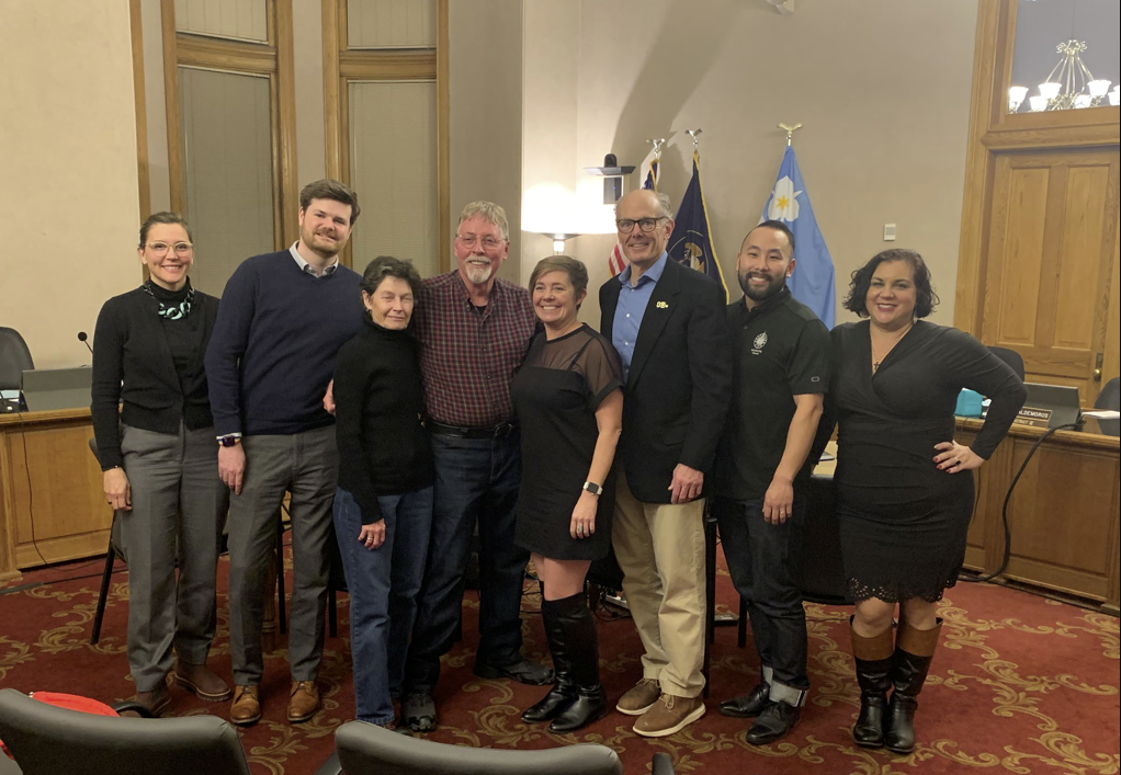 Photograph of John Baxter with Salt Lake City Council and Mayor Mendenhall